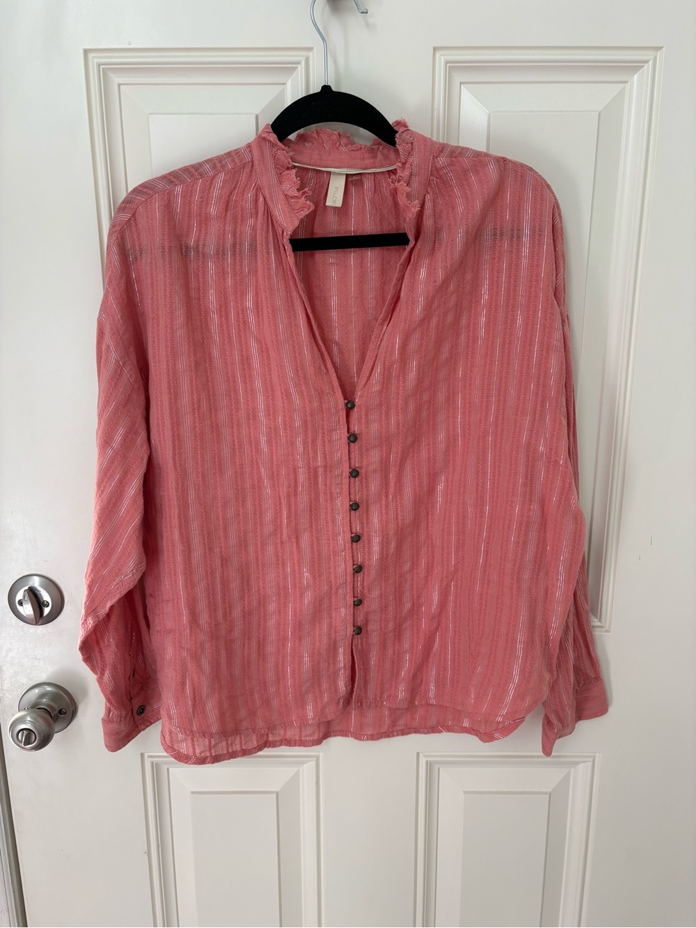 Anthropologie | Pilcro Tavi Buttondown Blouse Size Small